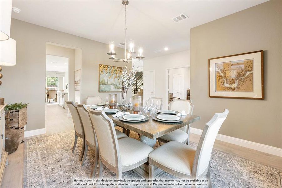 Furnished interior view inside a new home in ArrowBrooke, Aubrey (Image 34).
