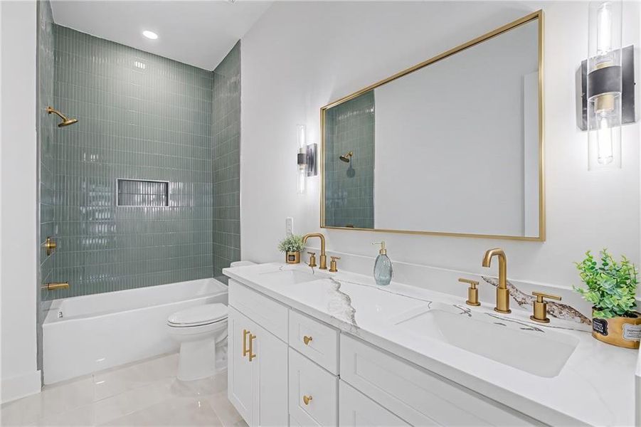 Furnished interior view inside a new home in , Atlanta (Image 19). Furnished interior view inside a new home in , Atlanta (Image 19).