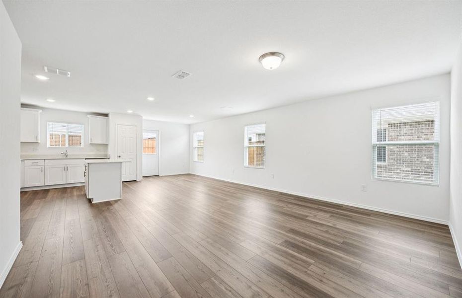 Open concept throughout main living areas