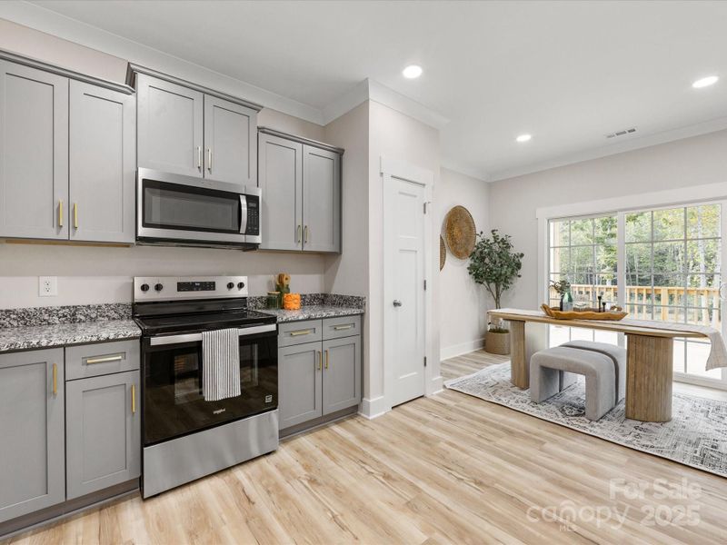 Furnished interior view inside a new home in , York (Image 16). Furnished interior view inside a new home in , York (Image 16).