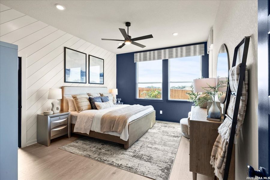 Furnished interior view inside a new home in Stream Waters, Seguin (Image 12).