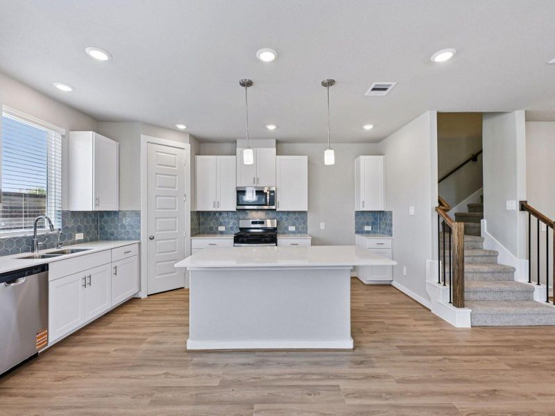Furnished interior view inside a new home in Spring Brook Village - City Series, Houston (Image 10).