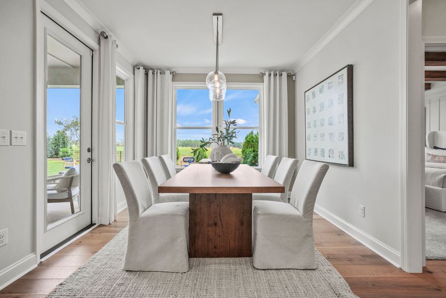 Furnished interior view inside a new home in Carolina Riverside, Belmont (Image 12).