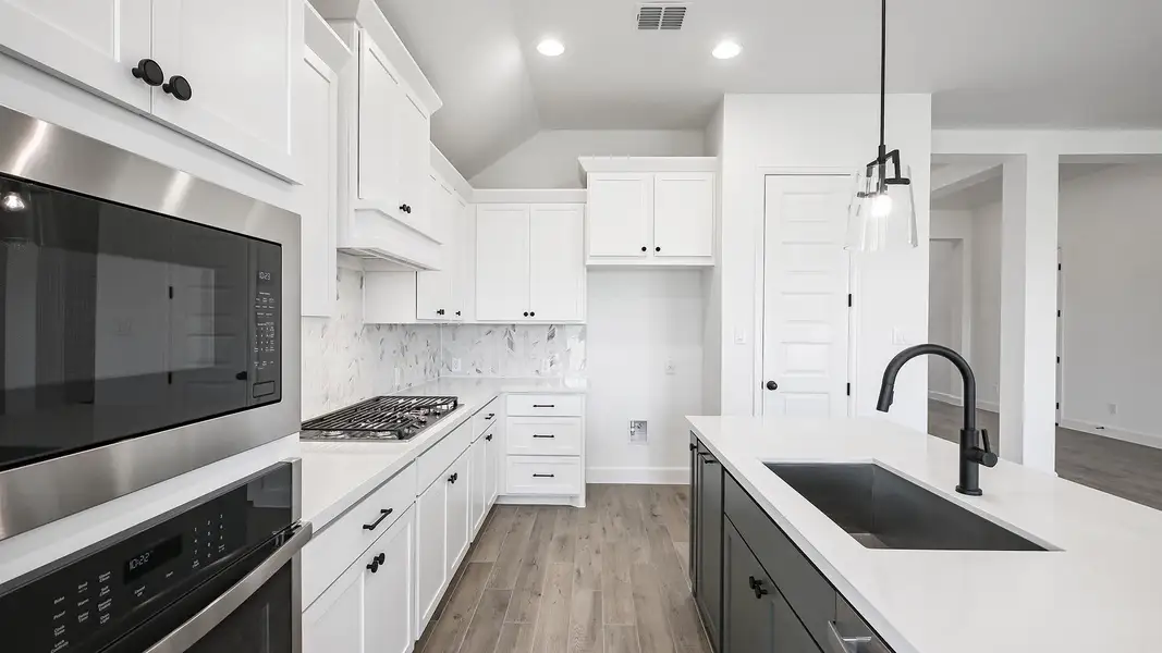 Furnished interior view inside a new home in Crosswinds, Kyle (Image 6). Furnished interior view inside a new home in Crosswinds, Kyle (Image 6).