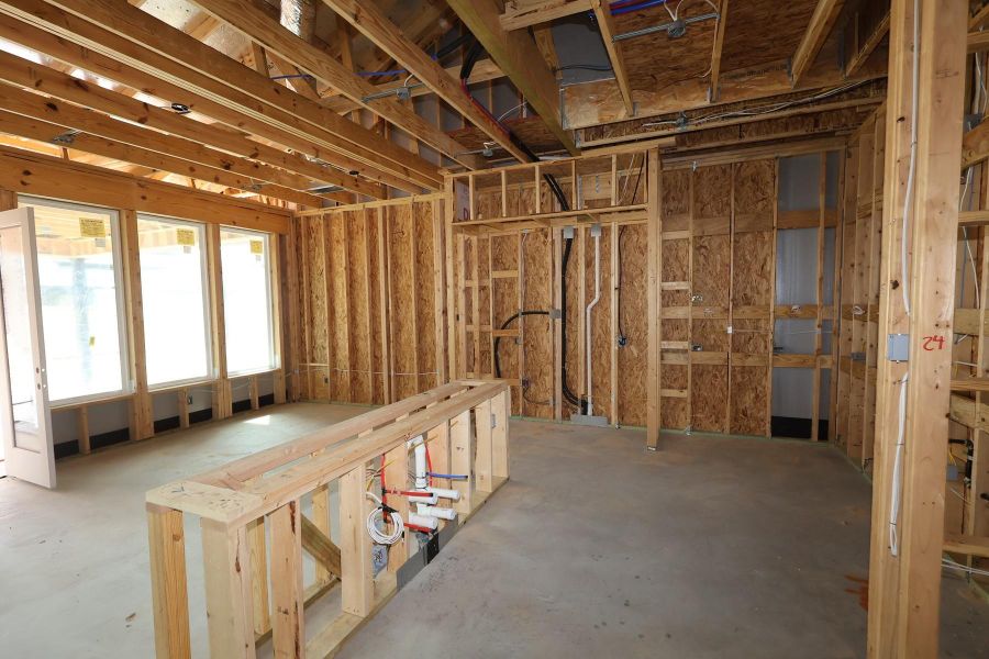 In-progress construction of a new home in Dunham Pointe, Cypress, TX (Image 29).