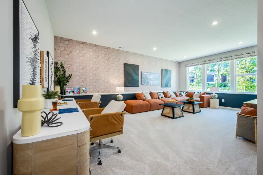 Representative furnished interior of a home built from the Blair by Fischer Homes in Leeland Farms, Fuquay Varina (Image 47).