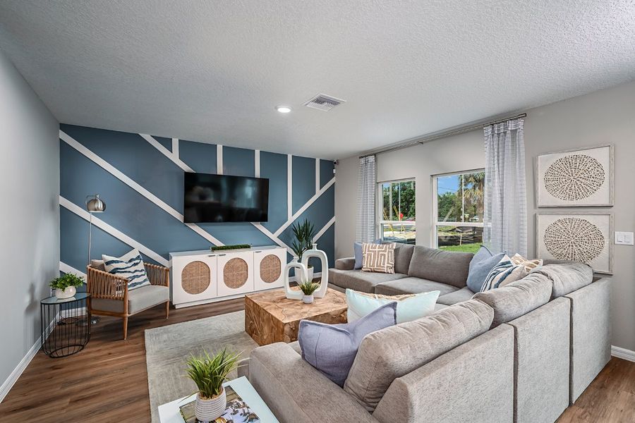 Furnished interior view inside a new home in Scenic Terrace, Haines City (Image 10).
