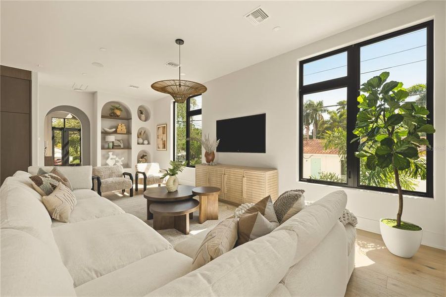 Furnished interior view inside a new home in , Tampa (Image 41). Furnished interior view inside a new home in , Tampa (Image 41).
