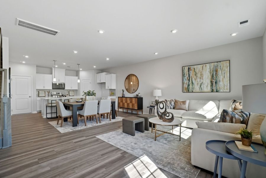 Representative furnished interior of a home built from the Shelby by Mattamy Homes in The Townes at Westfall, Gastonia (Image 6).