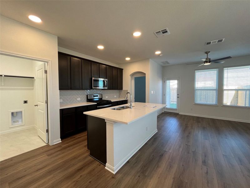 For demonstration purposes only. This will be the same interior layout. Colors can vary.