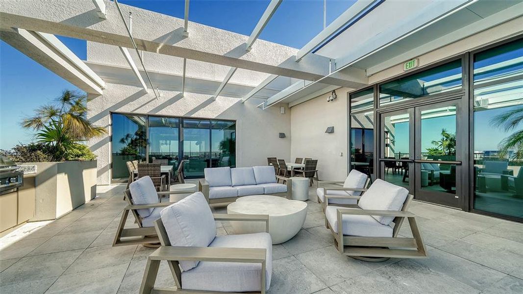 Exterior details and patio area of a home in , Sarasota (Image 25).