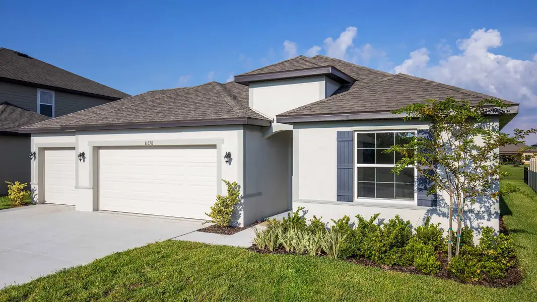 Representative exterior photo of a completed home built from the Miramar by Maronda Homes in Cape Coral, Cape Coral, FL (Image 17).