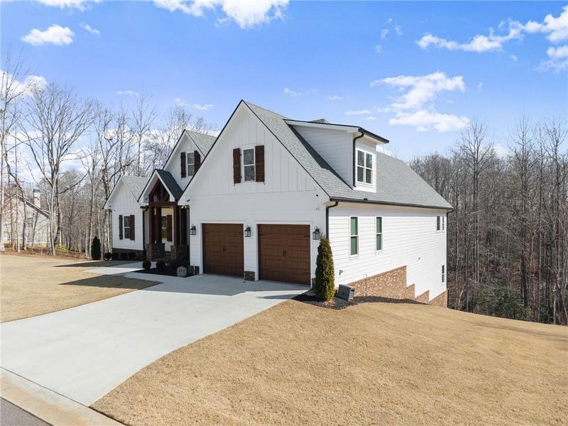 Front exterior of a new home in , Cleveland, GA, highlighting curb appeal (Image 31).