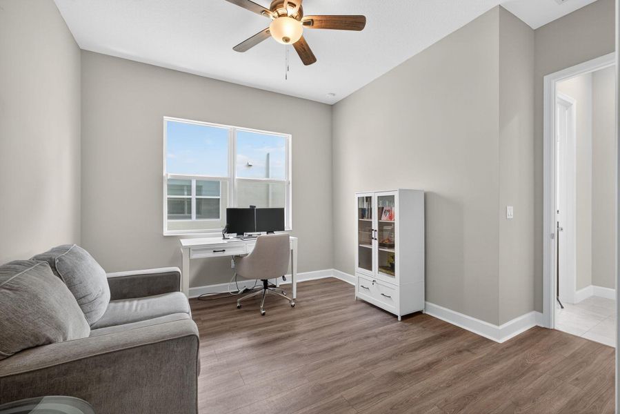 Furnished interior view inside a new home in , The Acreage (Image 61).
