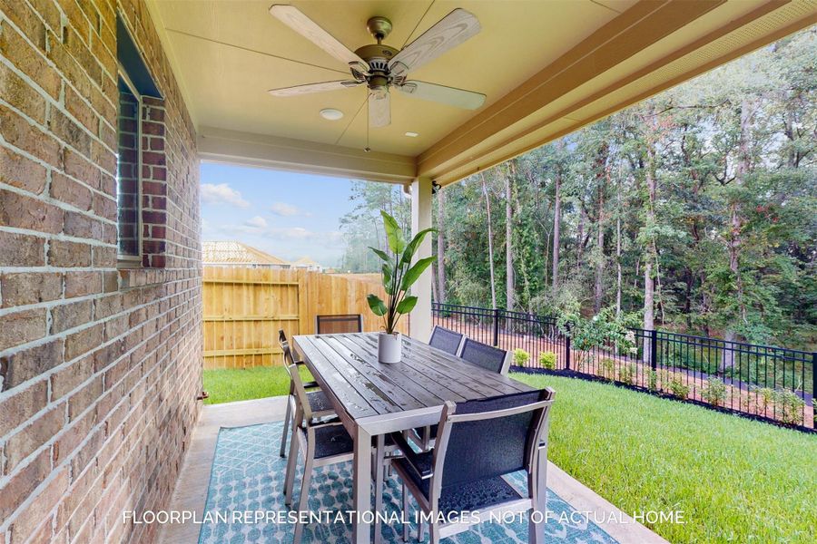 Exterior details and patio area of a home in Wildrye, Waller (Image 2). Exterior details and patio area of a home in Wildrye, Waller (Image 2).