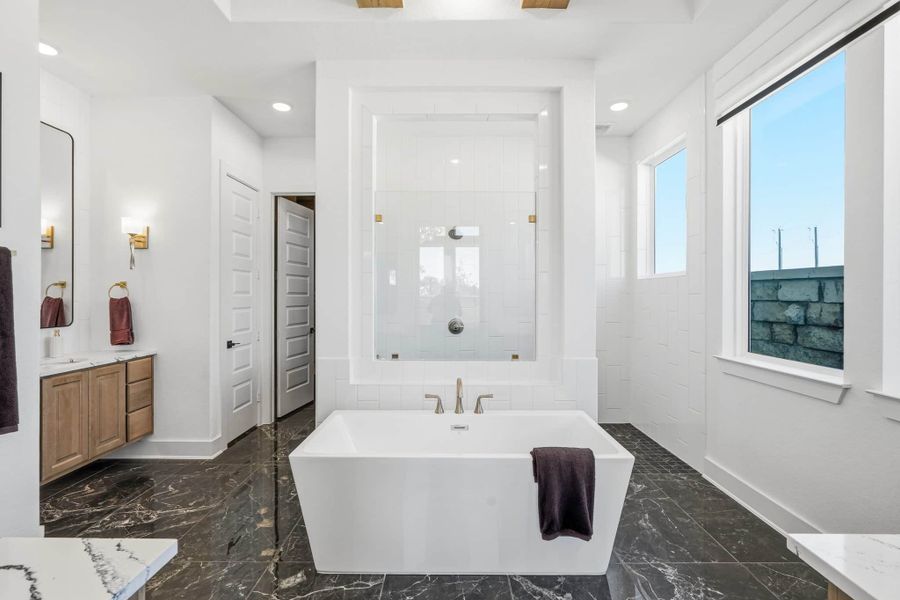 Furnished interior view inside a new home in Prominence, San Antonio (Image 18).