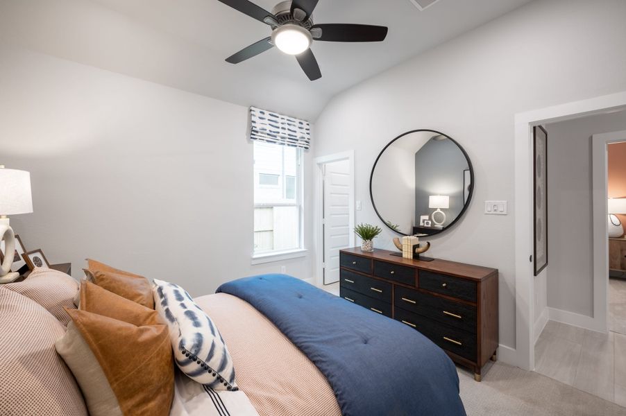 Representative furnished interior of a home built from the Falcon by Tri Pointe Homes in Tompkins Reserve, Katy (Image 18).