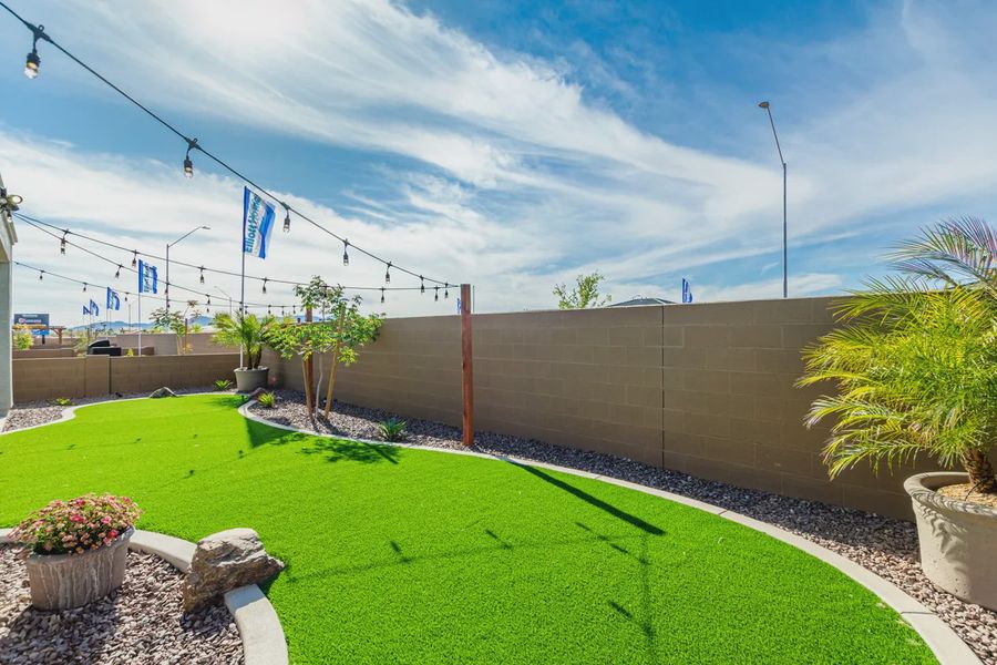 Representative exterior details of a home built from the 2028 by Elliott Homes in Camilo at Santana, Yuma (Image 4).
