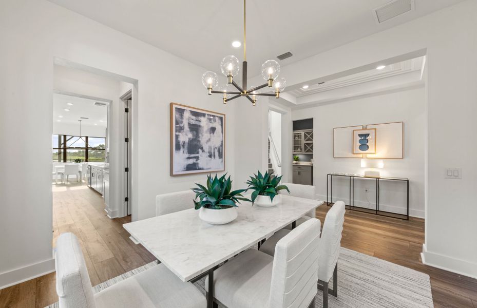 Formal dining space, perfect for hosting