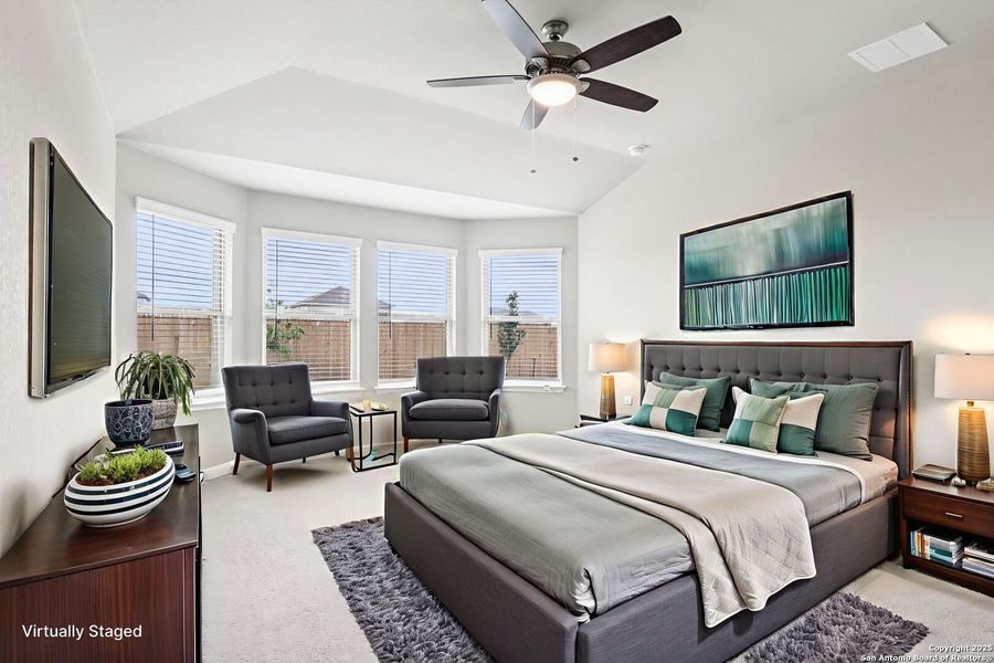 Furnished interior view inside a new home in Legendary Trails - Premier Series, Cibolo (Image 9). Furnished interior view inside a new home in Legendary Trails - Premier Series, Cibolo (Image 9).