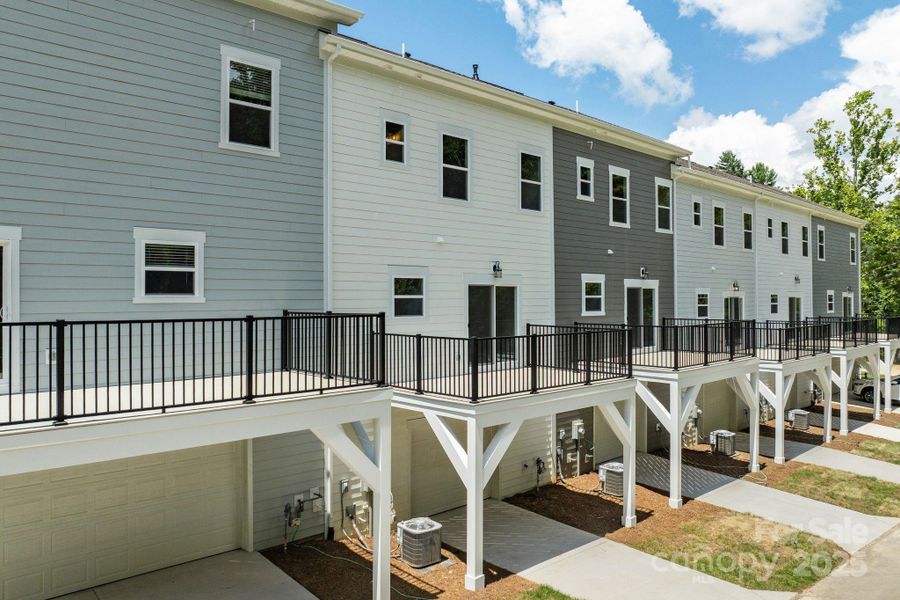 Exterior details and patio area of a home in , Asheville (Image 15).