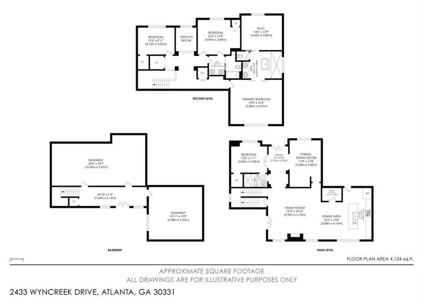 2D floor plan layout of this home in , Atlanta, GA (Image 7).