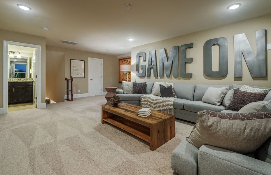 Representative furnished interior of a home built from the Brunswick by Pulte Homes in Olmsted, Huntersville (Image 12).