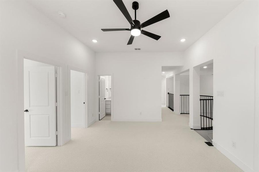 Spacious, unfurnished interior of a new home in Valencia on The Lake, Little Elm (Image 34). Spacious, unfurnished interior of a new home in Valencia on The Lake, Little Elm (Image 34).