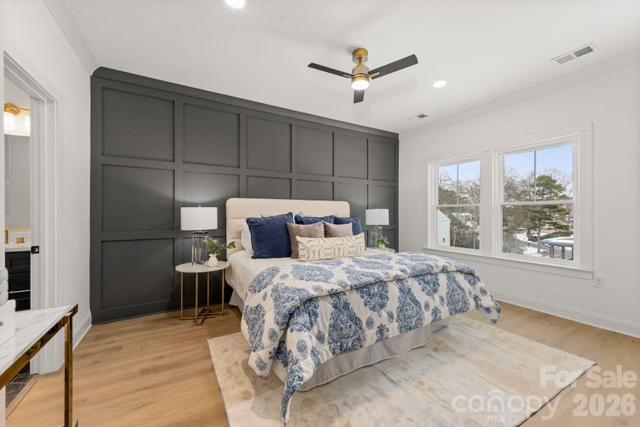 Furnished interior view inside a new home in , Charlotte (Image 42).