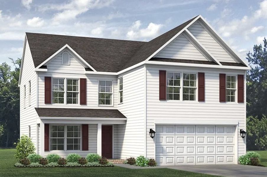Representative exterior photo of a completed home built from the Greensboro by Keystone Homes NC in The Wilcox, Greensboro, NC (Image 31).