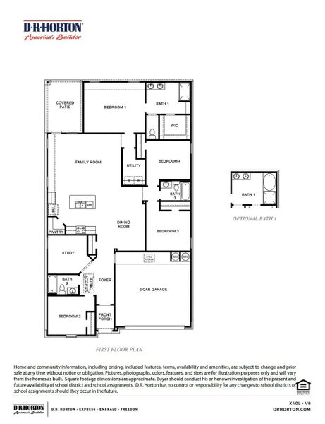 2D floor plan layout of this home in Watermark, Alvin, TX (Image 2). 2D floor plan layout of this home in Watermark, Alvin, TX (Image 2).