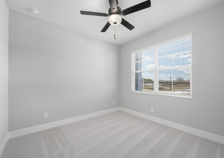 Spacious secondary bedrooms.