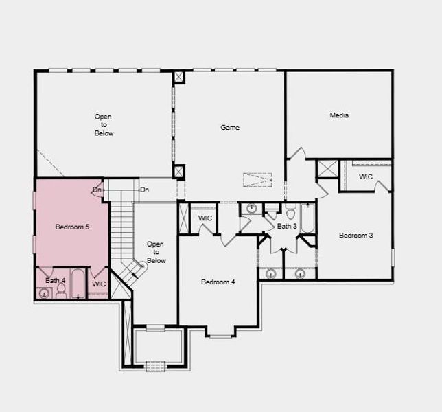 Additional Highlights Include: Bedroom 5 with bath 4 in place of attic storage, 42" door at entry, extended primary suite, and covered outdoor living. Additional Highlights Include: Bedroom 5 with bath 4 in place of attic storage, 42" door at entry, extended primary suite, and covered outdoor living.