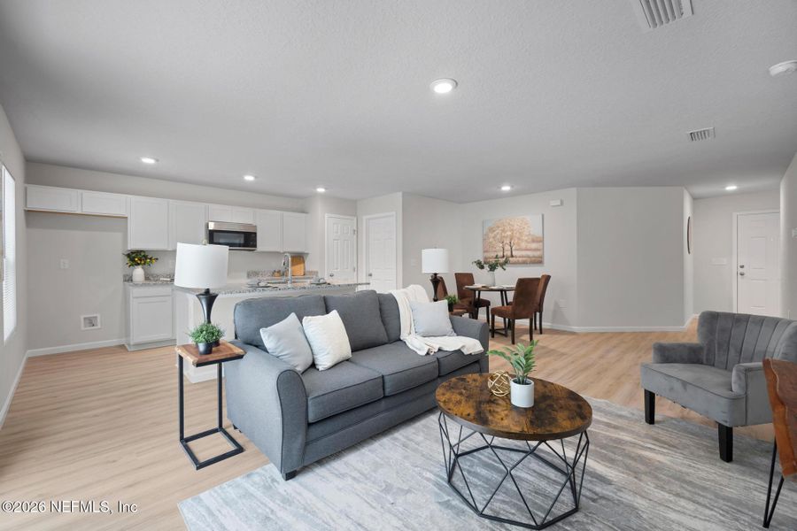 Furnished interior view inside a new home in , Jacksonville (Image 17).