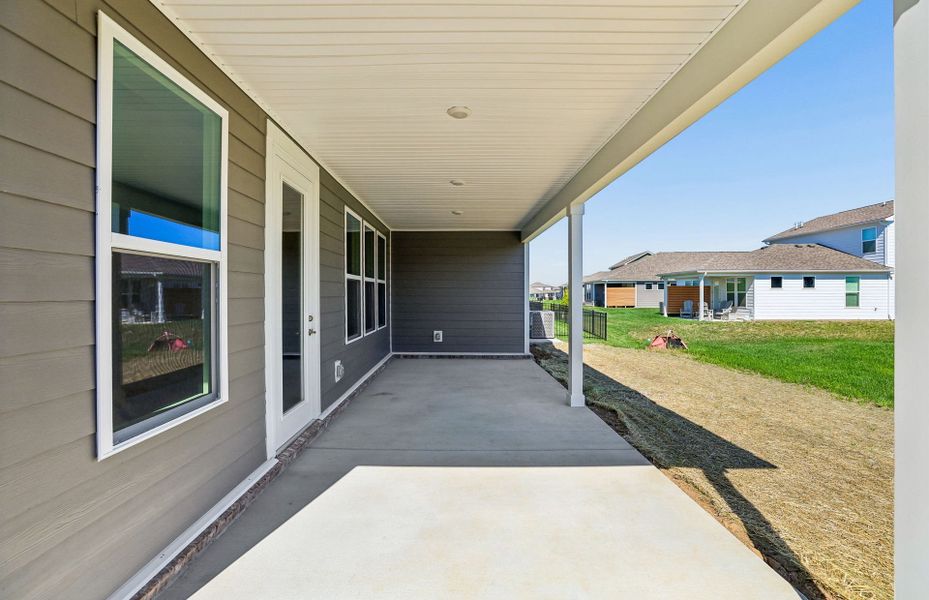 Exterior details and patio area of a home in Del Webb Southern Harmony, Murfreesboro (Image 3).