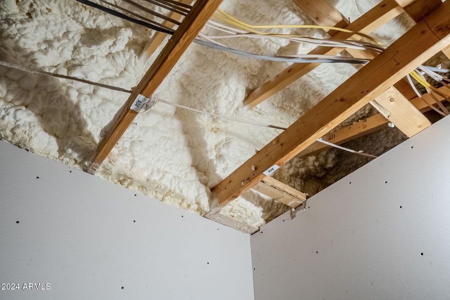 Thick foam insulation