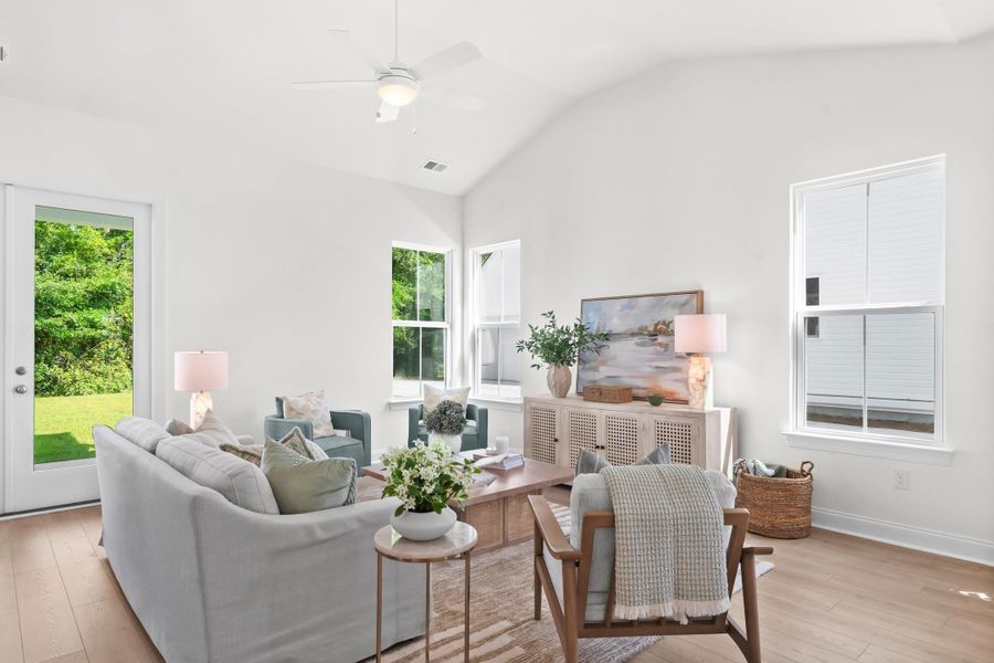 Furnished interior view inside a new home in Downtown Loris Homes, Loris (Image 12).
