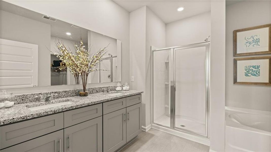 Furnished interior view inside a new home in Jackson Landing, Jefferson (Image 14).