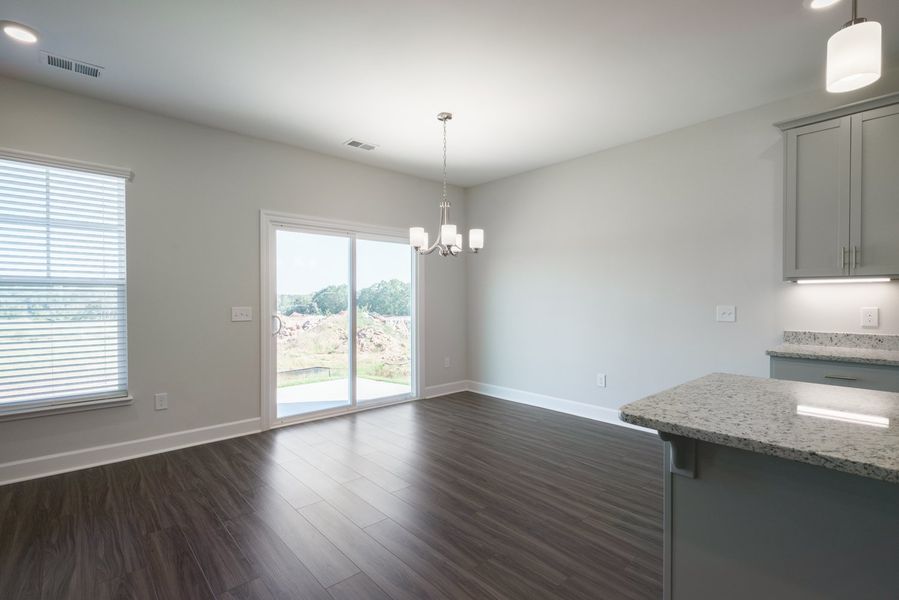 Representative unfurnished interior of a home built from the The Harper by Cothran Homes in Holly Ridge, Greenville (Image 17).
