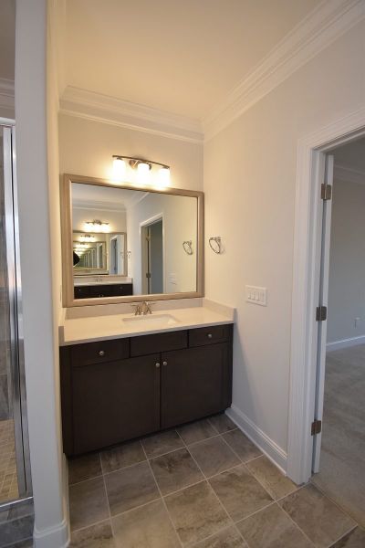 Representative furnished interior of a home built from the Cambridge by Keystone Homes NC in Weybridge, Burlington (Image 9).