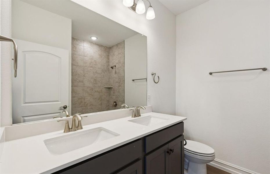 Secondary bathroom with premium finishes *Real home pictured Secondary bathroom with premium finishes *Real home pictured
