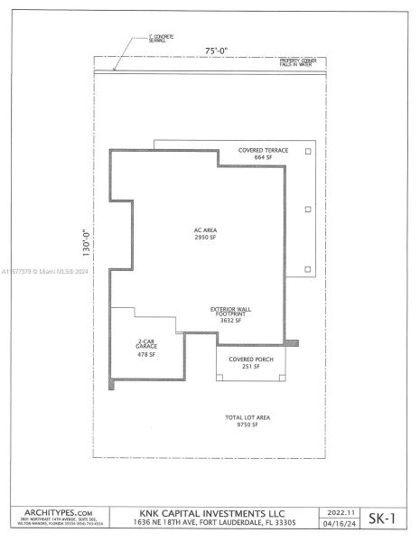 The property will encompass 2,950 SQFT UNDER A/C, with a total area of 3,428 SQFT, inclusive of a 2-car garage