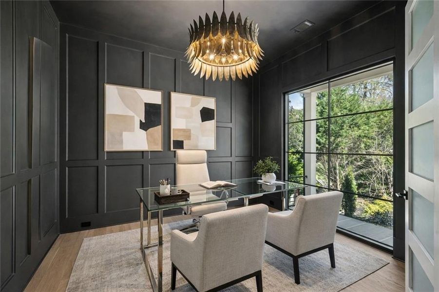 Furnished interior view inside a new home in , Atlanta (Image 8).