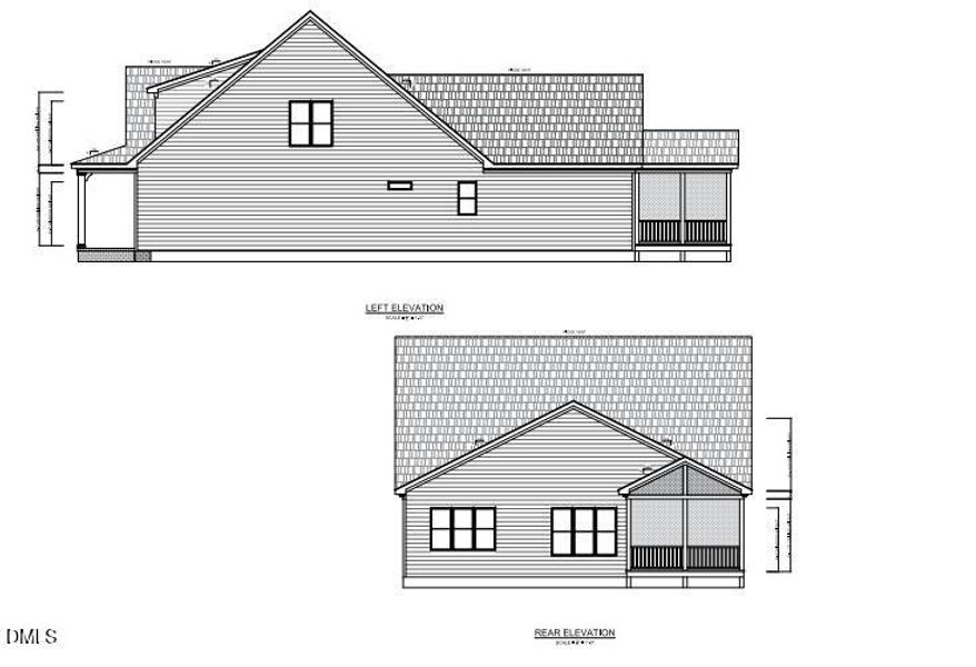 Arch Drawings - Rear Elevation -