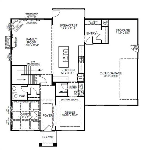 2D floor plan layout of this home in , Pendergrass, GA (Image 4).