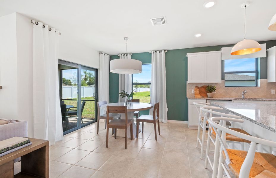 Furnished interior view inside a new home in Whispering Lakes, Lehigh Acres (Image 33).