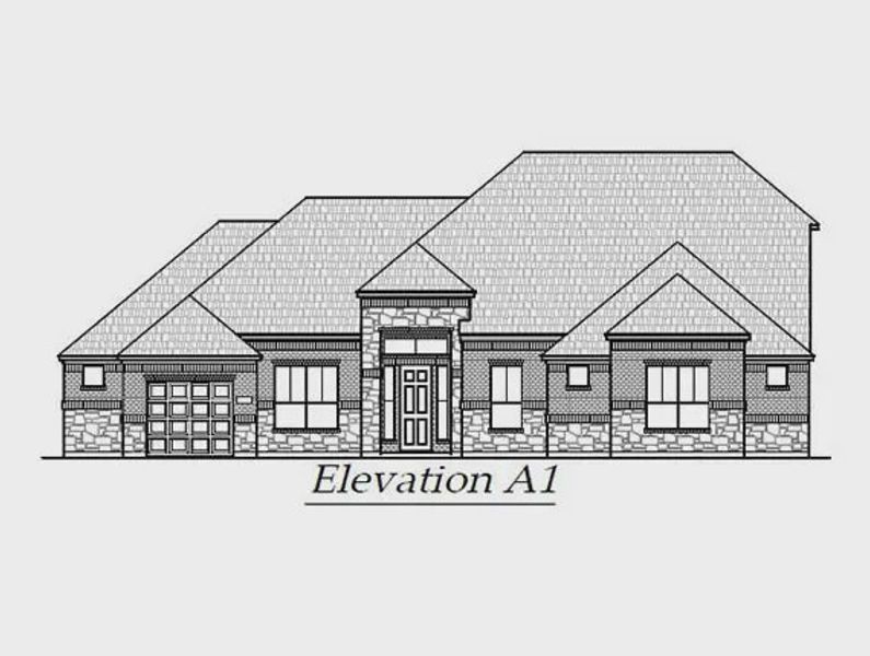 Representative rendering of the exterior for the Bethany by Chesmar Homes (Image 5).