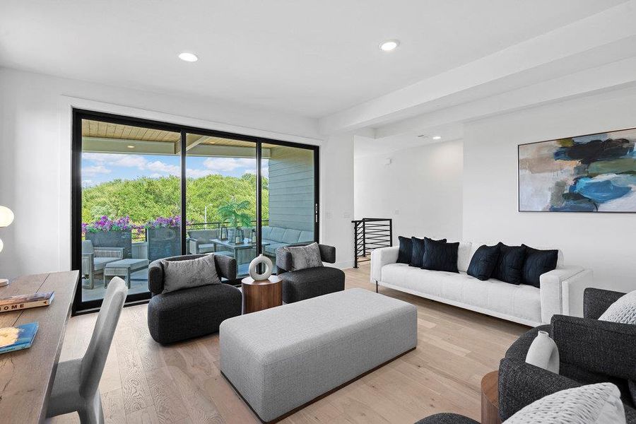 Furnished interior view inside a new home in Sunridge, Austin (Image 32).