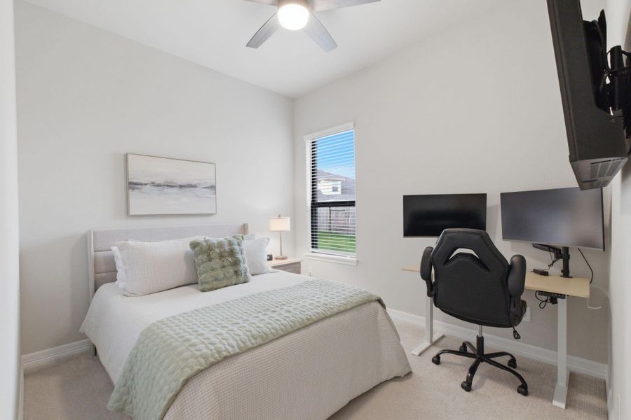 Furnished interior view inside a new home in Sunterra 45ft, Katy (Image 30).