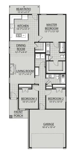 2D floor plan layout for the Idlewood II S by DSLD Homes in Aldeana, Bonney, TX (Image 2). 2D floor plan layout for the Idlewood II S by DSLD Homes in Aldeana, Bonney, TX (Image 2).